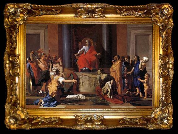 framed  POUSSIN, Nicolas Le jugement de Salomon, ta009-2